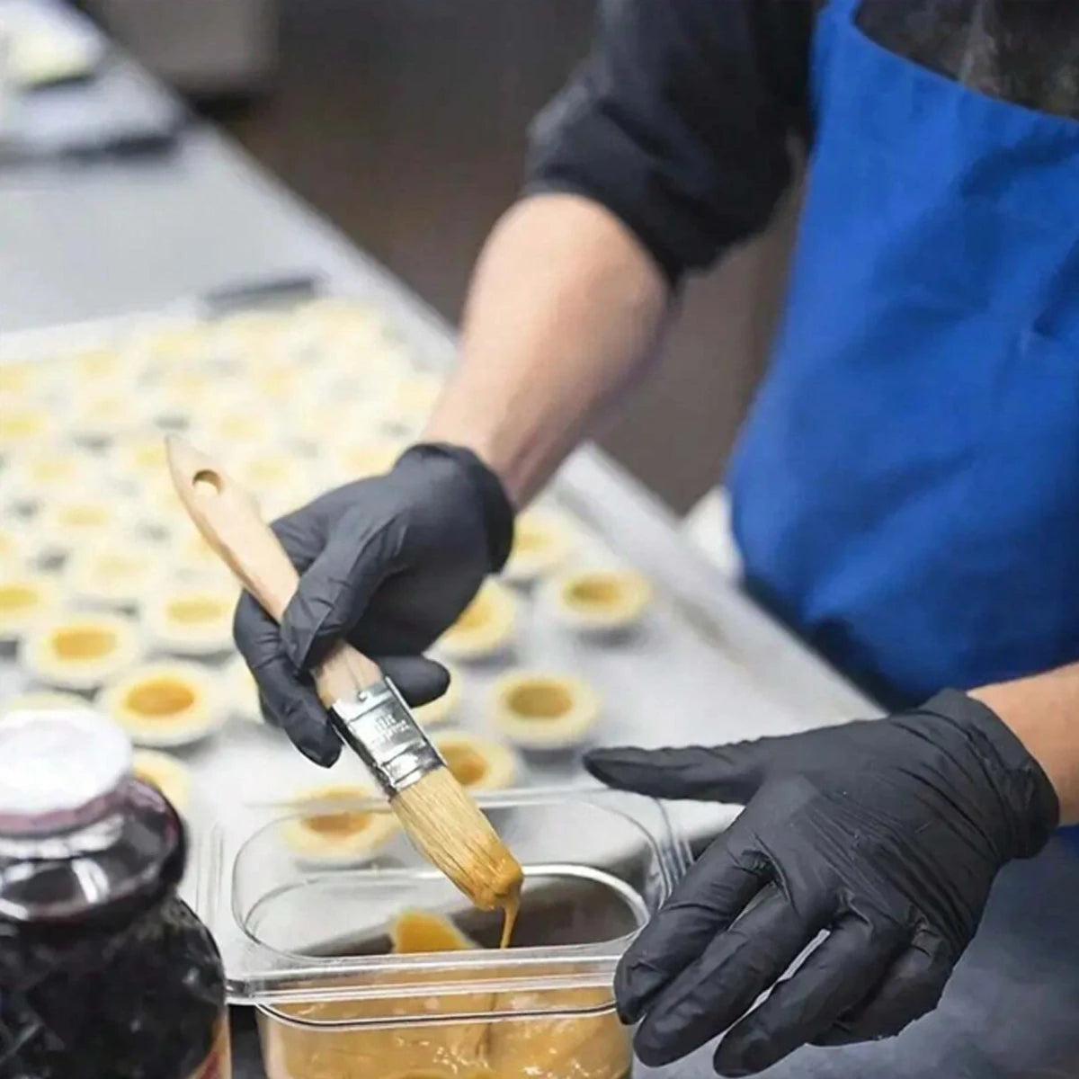 Black Pure Nitrile Disposable Gloves Durable Household Cleaning Gloves Suitable For Kitchen Cleaning Tattoos Beauty Salons