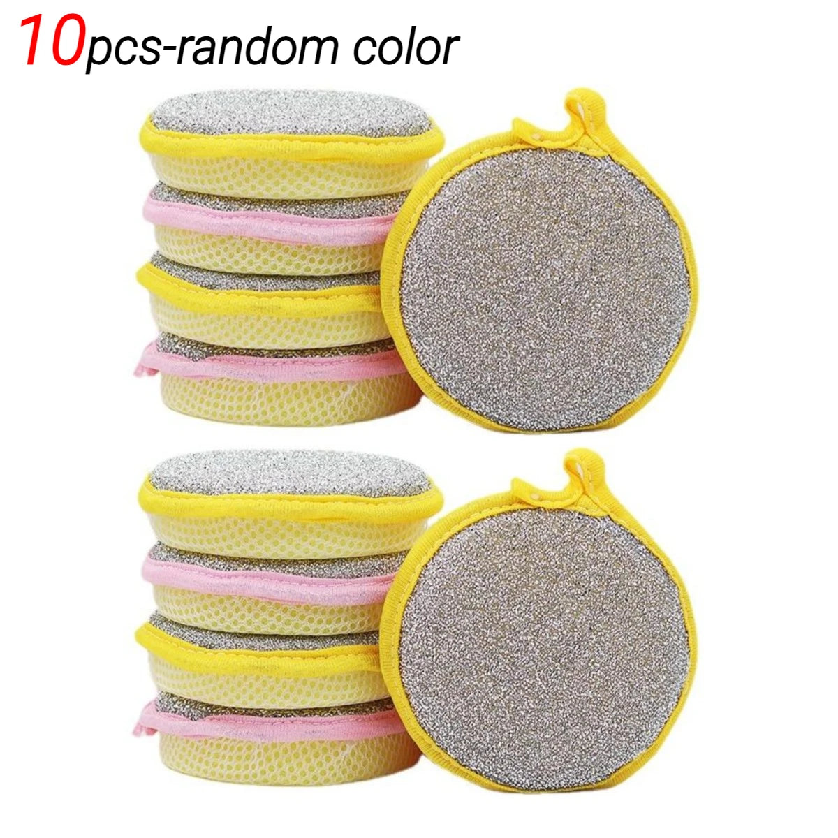 10/20/50PCS Double Side Dishwashing Sponge Dish Washing Brush Pan Pot Dish Wash Sponges Household Cleaning Reusable Kitchen Tool