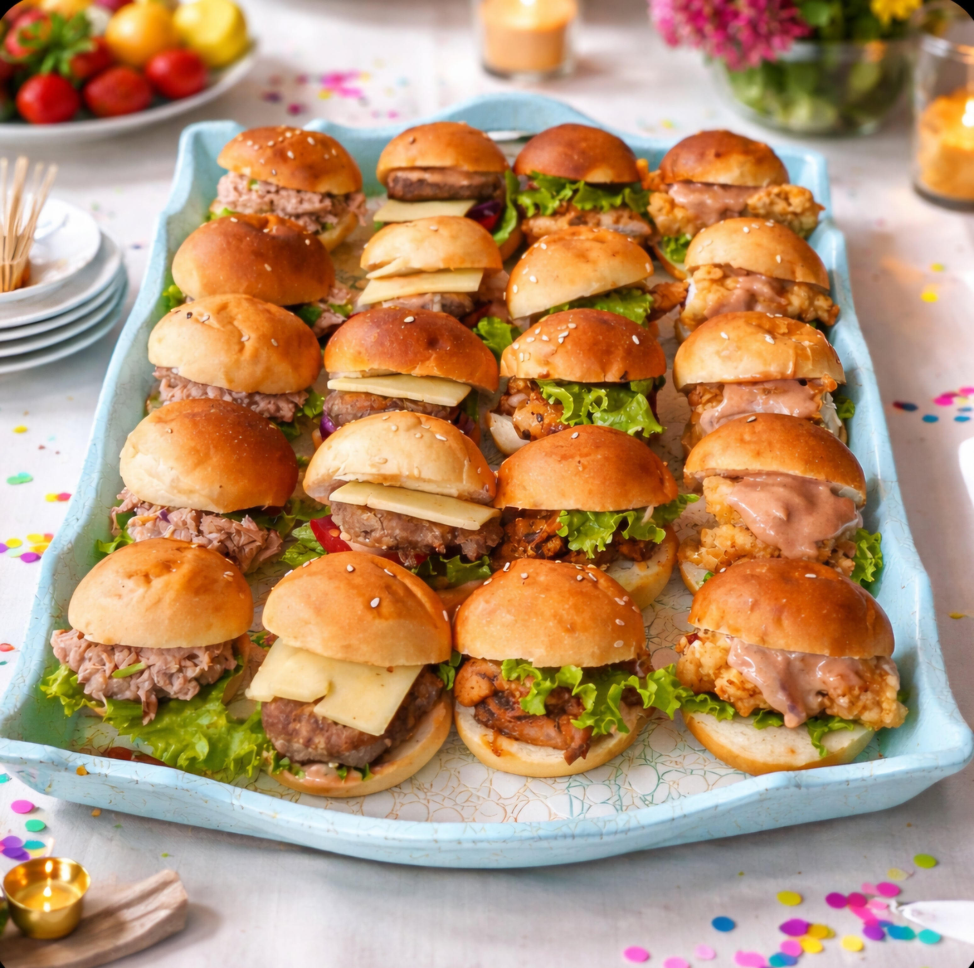 12 Mini Tuna Salad Sandwiches