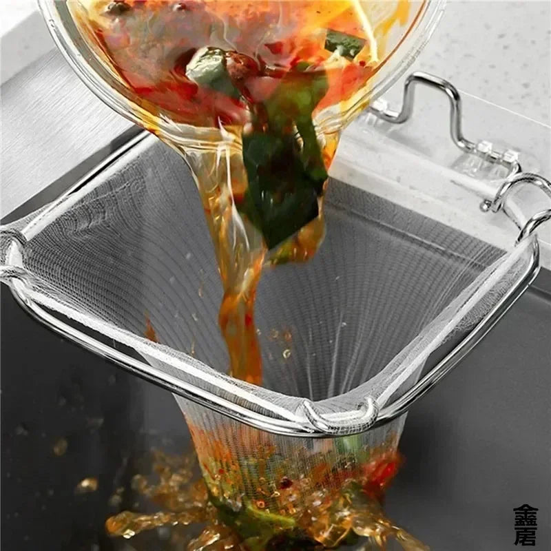 1/ 50Pcs Disposable Kitchen Sink FilterMesh Sewer Garbage Filter Meal Residue Pool Mesh Bag Drainage Screen Sink Garbage Net